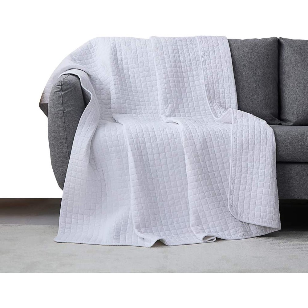 100 Cotton Quilted Throw Decorative Throw Blanket Multi Color Super