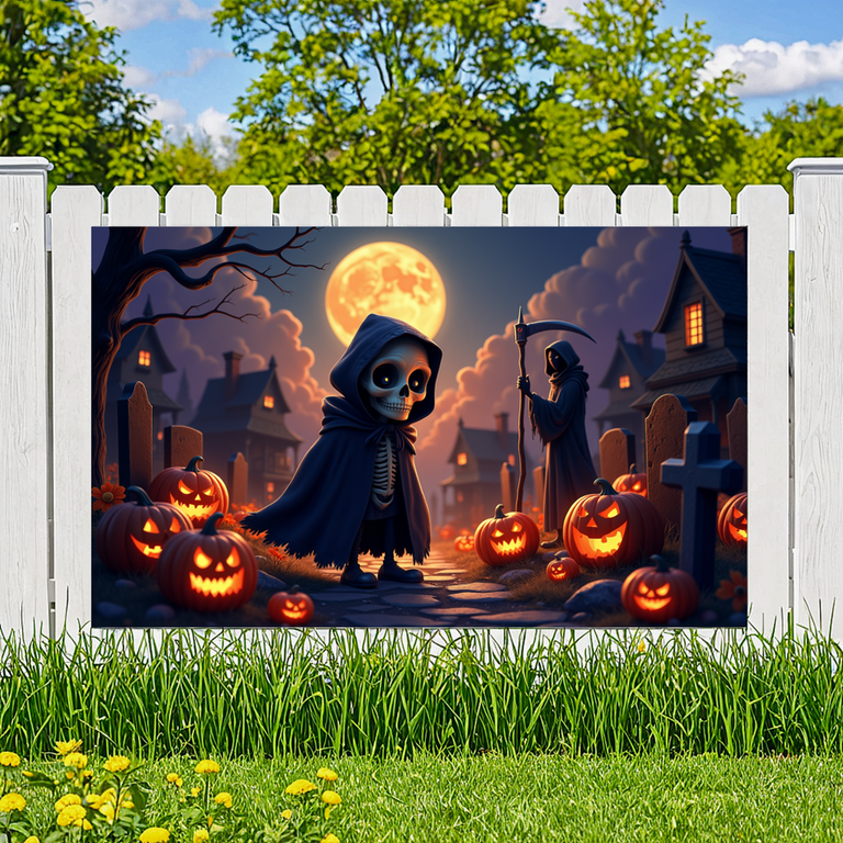 Halloween Photo Booth Props 6x4ft Halloween Backdrop Horror Hoe Forest Night Scary Pumpkin Lantern Backdrop | SHEIN A Black History Month
