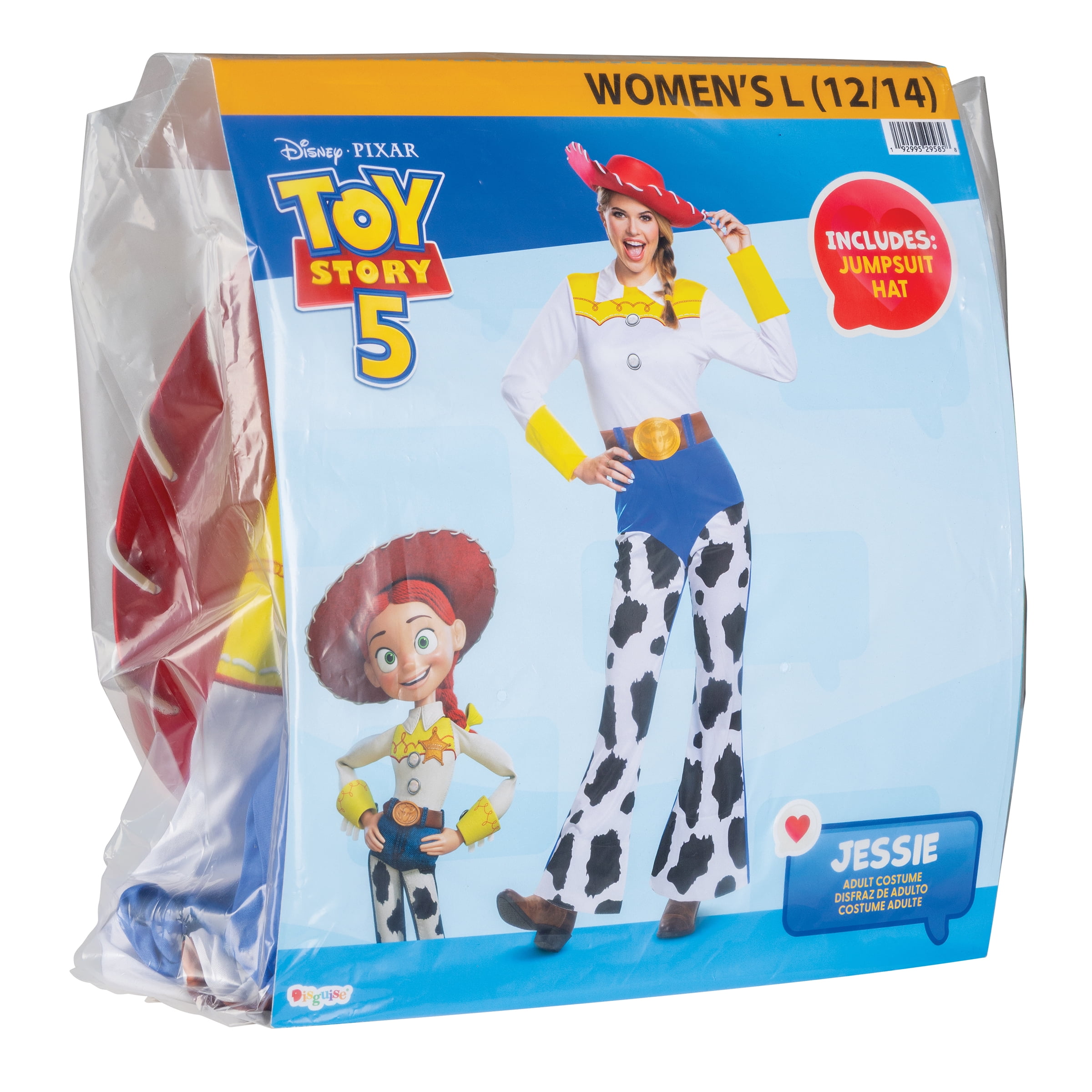 Disney Toy Story Jessie Halloween Family Matching Costume for Adults, Womens Size L (12/14), by Disguise