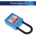 thumbnail image 3 of Wekity Lockout Tagout Locks Safety Padlock Loto Locks Keyed Alike PA Lock Out Tag Out Steel Shackle Small Luggage Padlocks Blue 2PCS-0621, 3 of 5