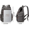 thumbnail image 2 of SPEKSEE Sac à Dos Rétro en Toile et Cuir pour Ordinateur Portable, Sac Unisexe Durable de 15,6 Pouces pour la Randonnée, le Travail et les Voyages, Sac de Jour Résistant à l'Eau, 2 of 6