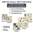thumbnail image 4 of Designart "Boho Harmonious Journey" Geometric Wall Art Set Of 5 - Beige Modern Office Room Metal Wall Art Set, 4 of 6