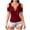 Wine T-Shirts, variant on Womens Chains V-Neck T-Shirts Cold Shoulder Short Sleeve Tops Summer Trendy Party Club Blouses Black S