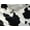 Black White, variant on Cow Velboa Faux Fur Fabric - Sold by The Yard - 58"/ 60" (1 Yard, Black White)