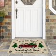thumbnail image 3 of Christmas Doormats 17x29 Inch, Welcome Door Mats for Front Door, Winter Christmas Truck Farmhouse Plaid Outdoor Mats for Indoor or Outdoor Decorations,Merry Christmas Decor for Home, 3 of 6