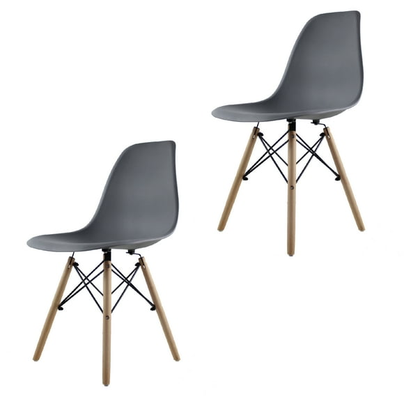 Set de 2 Sillas de Comedor Mundo In Hogar Eames Gris