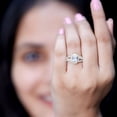 thumbnail image 5 of Rosec Jewels Lab Grown Diamond Engagement Ring Oval - Classic Halo Ring - EF-VS Quality, 18K Yellow Gold, US 4.50, 5 of 8