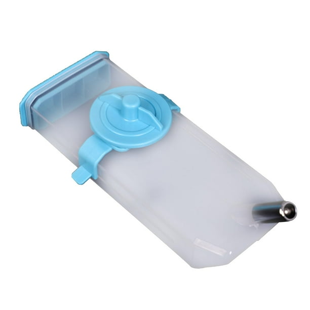 Botella de Agua para Mascotas, Dispensador de Agua para Perreras, Dispensador de Bebida Portátil para Perros, Bebedero para Perreras, Comedero para Há 480 ml azul