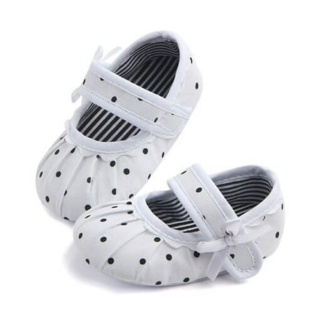 

Baby Girls Flats with Bowknot Flowers Soft Newborn Infant First Walkers Crib Shoes Wedding Party Dress Shoes Cotton Shoes