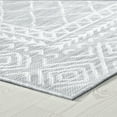 thumbnail image 5 of 8x10 Water Resistant, Large Indoor Outdoor Rugs for Patios, Front Door Entry, Entryway, Deck, Porch, Balcony | Outside Area Rug for Patio | Gray, Diamond | Size: 7'11'' x 10'3'', 5 of 8