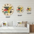 thumbnail image 4 of Designart 'Abstract Colorful Geometric Art Collage II' Modern Wood Wall Clock, 4 of 5