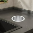 thumbnail image 3 of Miangastore Countertop Trash Chute Round Garbage Holder Smooth Stainless Steel Small Waste Bin, 3 of 8