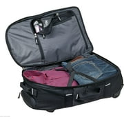 Pull-Through Travel Rolling Suitcase Luggage - Black