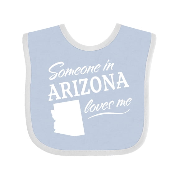 Inktastic Someone in Arizona Loves Me Boys or Girls Baby Bib