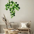 thumbnail image 6 of Fake Hanging Plant Indoor Outdoor Small Decor Faux Hanging Vine Plants Wall Greenery for New Home Decor Artificial Green Wall Hanging Plant Home Garden Wall Fence Stairway Wedding Hanging Decor 2Ft, 6 of 6