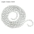 thumbnail image 4 of Uxcell Proof Coil Chain 3 Meter 1.49mm Thick 33Lbs Load Capacity Zinc Plated 316 Stainless Steel for Guardrail, 4 of 6