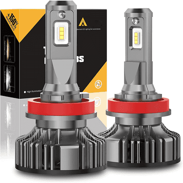 10000 Lumen H8 H9 H11 LED Bulbs  Headlights  Fog Lights or DRL  6000K Xenon White Extremely Super Bright Replacement for Cars  Trucks  Motorcycles