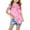 Hot Pink2, variant on HAiming Kids Tie-Dyed Shirts Children Short Sleeve Graphic Tees Summer Casual Round Neck Crop Tops for Boys Girls