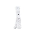 thumbnail image 3 of CyberPower P403URC1 Home Office Surge-Protector 4-Outlet Power Strip with 2 USB Ports, 3-Foot Cord, 3 of 6