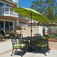 thumbnail image 5 of California Umbrella Aluminum Crank Open Kiwi Olefin Patio Umbrella, 9', 5 of 6