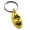 Gold, variant on Stainless Steel Legendary Blackbeard Pirate Engraved Small Oval Charm Keychain Keyring