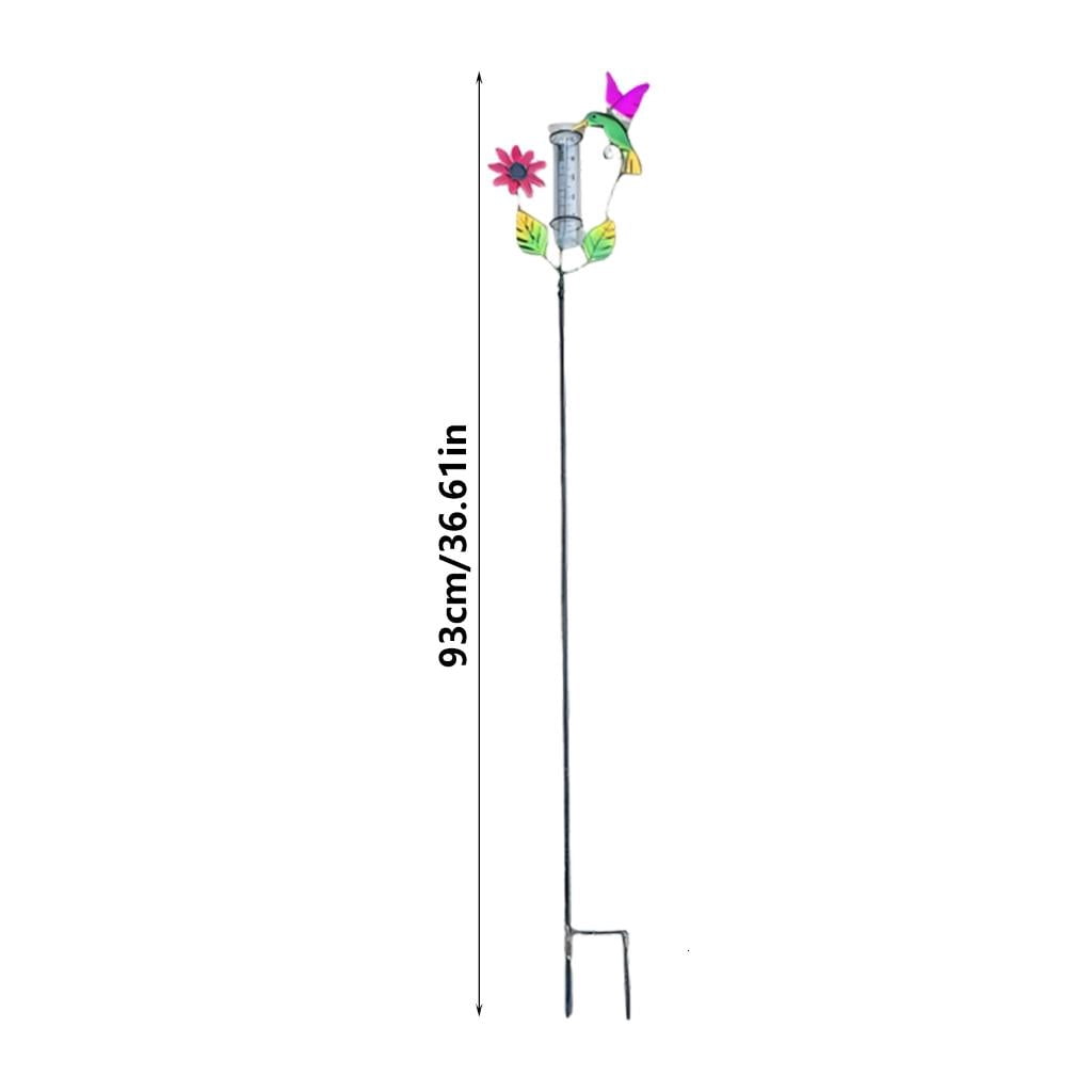 Giaone Appealing Garden Decor Iron Rain Gauge Shaped As A Flying Creature For Easy Precipitation