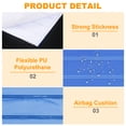 thumbnail image 3 of Uxcell Reflective Sticker, Waterproof Adhesive Night Warning Sticker High Visibility Safety Reflector Tape Strips Light Blue, 3 of 7
