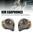 thumbnail image 3 of In Ear Monitor Headphones, 10mm Biological Diaphragm HiFi Wired IEM Earphones with Detachable 3.5mm Cable, Noise Isolating Ergonomic Gaming Earbuds for Musicians Singers, 3 of 7