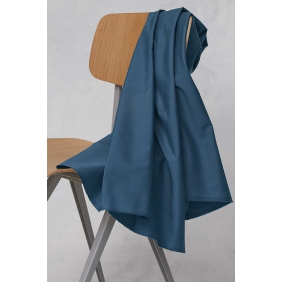 Mind The MAKER Organic Papertouch 100% Cotton Poplin Fabric Ocean - per yard