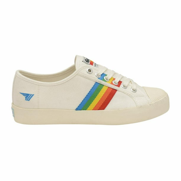 Gola Women s Coaster Rainbow Sneaker Off White Multi 7