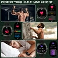 thumbnail image 5 of Pakrys Smart Watch for Men AMOLED Always on Outdoor Tactical, 1.43” Big Screen IP68 Waterproof Fitness Watch with Heart Rate Sleep Tracker Rugged Bluetooth Smartwatch for iOS Android, 5 of 8