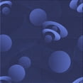 thumbnail image 1 of Ahgly Company Machine Washable Indoor Square Transitional Blue Area Rugs, 7' Square, 1 of 7