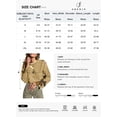 thumbnail image 6 of SHEWIN Womens Sweaters Leopard Bow Split Cuffs Long Sleeve Fall Winter Sweater Casual Loose Contrast Trim Crew Neck Knit Pullover Tops, 6 of 6