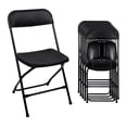 thumbnail image 1 of Silla Plegable Reforzada Plástico Fiesta Exterior Resistente negro, 1 of 9
