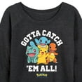 thumbnail image 3 of Pokémon - Gotta Catch 'Em All Group - Women's Lightweight French Terry Long Sleeve Shirt, 3 of 4