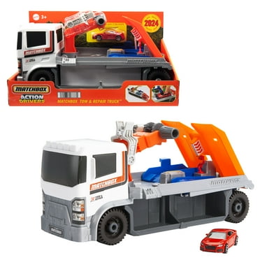 Matchbox Action Driver Tow & Repair Truck with 1:64 Scale Car