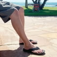 thumbnail image 6 of Okabashi Voyager Men's Flip Flops-Black-9, 6 of 7