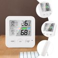 thumbnail image 2 of Shisuyan Digital Hygrometer Thermometer White 1Pack 3.5X3.3X0.8In, 2 of 8