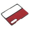 thumbnail image 2 of Étui en Cuir pour Téléphone, Protection Complète Anti-Rayures Étui Rigide Antichoc pour Z Fold 3 Noir, Rouge, Bleu, Vert Militaire, Marron, 2 of 8
