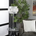 thumbnail image 3 of DecMode 30" Silver Table Lamp with Clear Glass Shade (2 Count), 3 of 12