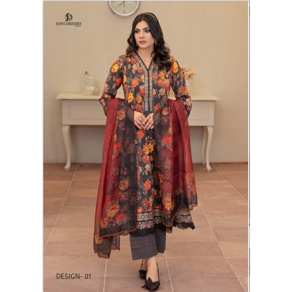 Pakistani Salwar Kameez Suit, Cultural Wear for Women, Ju101