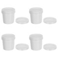 thumbnail image 4 of KAKOWELY 4pcs Paint Buckets for Painting 500ml Empty Paint Cans Plastic Paint Containers with Lids Plastic Paint Can Paint Pail Small Paint Storage Containers for Leftover Paint White, 4 of 4