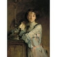 thumbnail image 3 of John Singer Sargent 19x24 Black Modern Framed Museum Art Print Titled - Portrait of Adah Russell (Nee Williams) (1908), 3 of 5