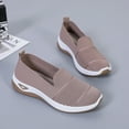 thumbnail image 2 of Tawop Shoes Women Womens Slip On Shoes Casual Comfort Flat Breathable Soft Mesh Khaki Size 5.5, 2 of 9