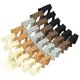 thumbnail image 1 of 5 Pack Hair Claw Clips, 4.48 Inch Vintage Matte Wavy Large Claw Clip for Thin Thick Hair, Strong Hold Non-Slip Hair Clips for Women Girls (Beige/Khaki, 1 of 5