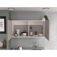 thumbnail image 3 of Nmkwnr 2 Door Kitchen Wall Cabinet with 2 Shelves, Light Gray, 3 of 7