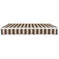 thumbnail image 5 of Awntech 14' x 10' Maui Left Motorized Patio Retractable Awning, Brown/Tan Stripe, 5 of 6