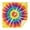Colorful Rainbow Tie-1, variant on Rainbow Tie Dye Mandala Pattern Square Tablecloth,Waterproof Square Table Cover,Wipeable Spillproof Washable Table Cover for Home Kitchen Party Decor 52"x52"(132x132cm)