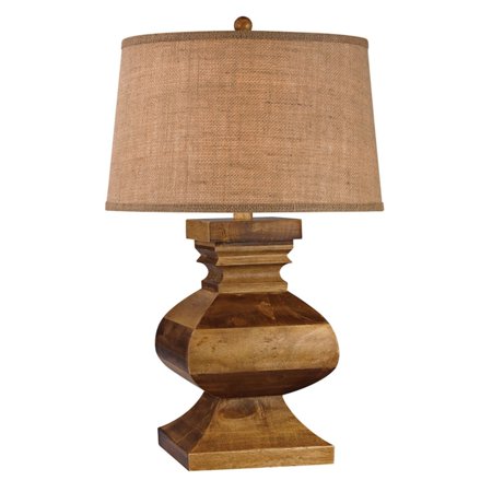 Dimond Lighting Carved Wood Post Table Lamp