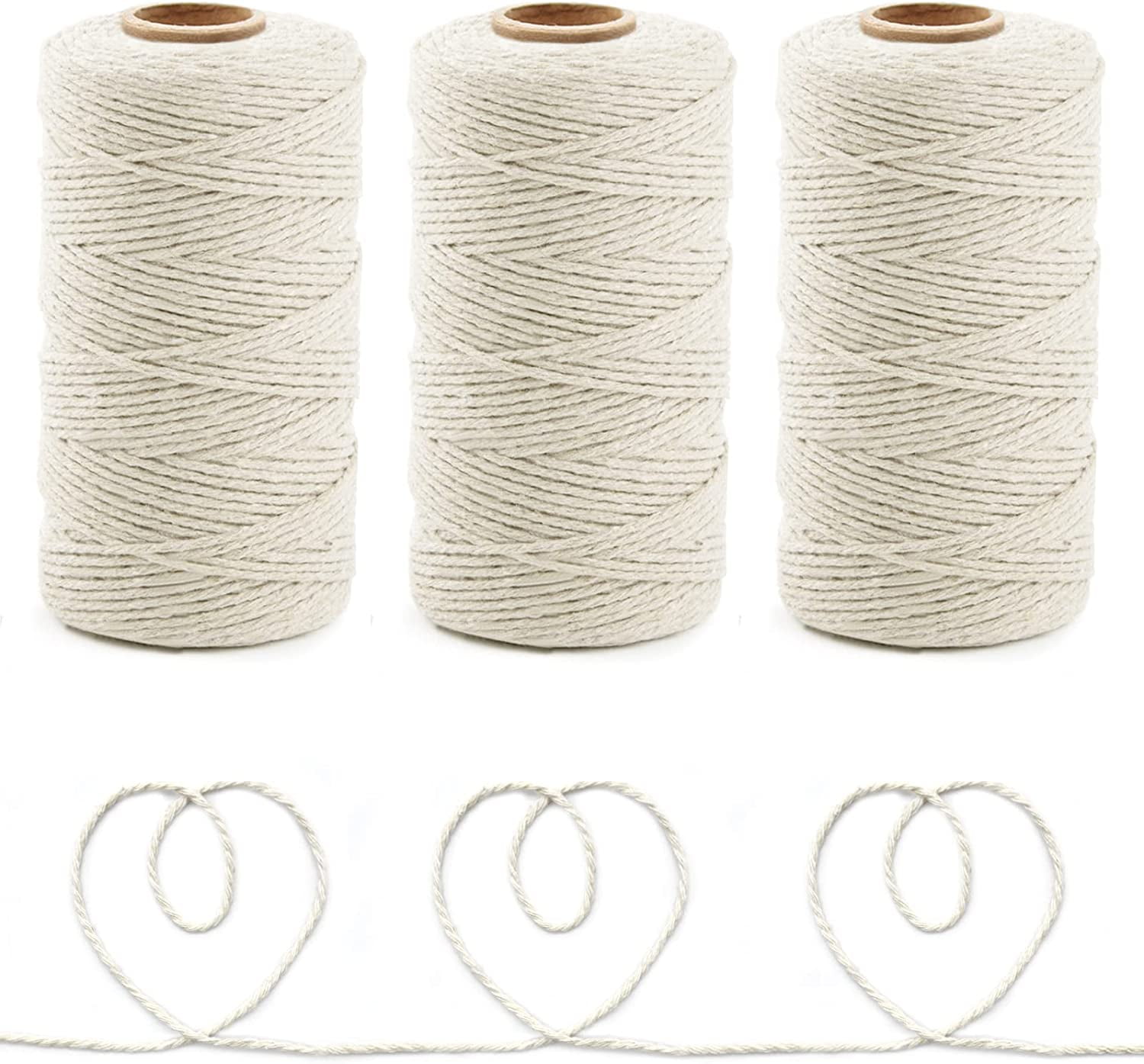 984 Feet Cotton Twine Natural Jute Twine Packing Twines Bakers Twine